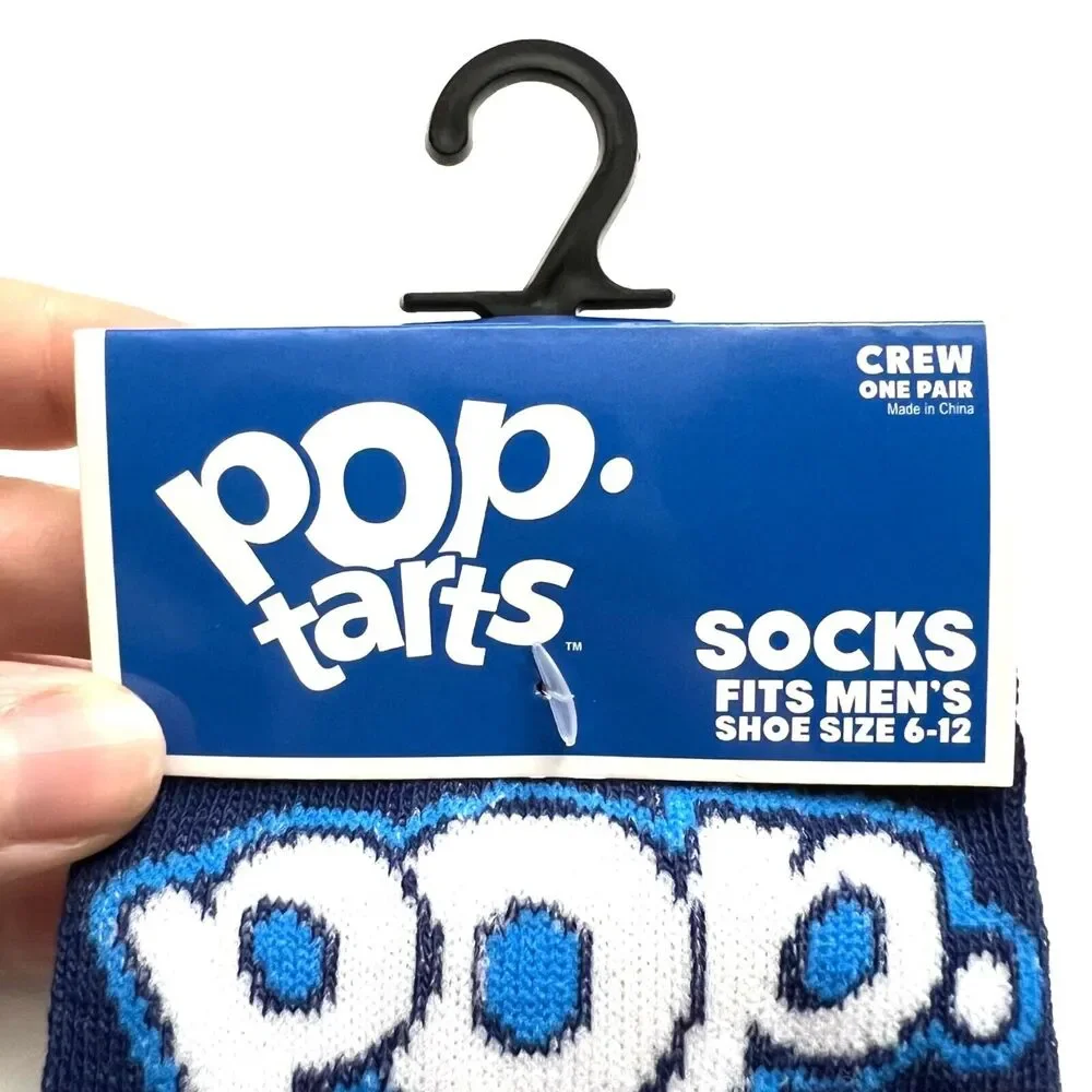 Odd Sox Unisex Pop Tarts Breakfast Snack Novelty Crew Socks Blue Classic Retro